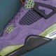 Nike Air Jordan 4 Purple Green Low-top AJ4 Basketball Shoes For Men