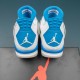 Nike Air Jordan 4 Retro White Blue AJ4 Basketball Shoes For Men