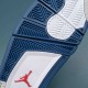 Nike Air Jordan 4 White BLue AJ4 Basketball Shoes For Men