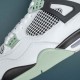 Nike Air Jordan 4 White Green Low-top AJ4 Basketball Shoes For Men