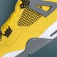 Nike Air Jordan 4 Yellow Gray Low-top AJ4 Basketball Shoes For Men