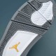 Nike Air Jordan 4 Yellow Gray Low-top AJ4 Basketball Shoes For Men