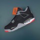 NikeAir Jordan 4 Gray Black Red AJ4 Basketball Shoes For Men Women