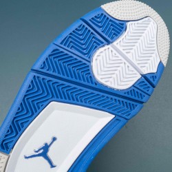 NikeAir Jordan 4 White Blue AJ4 Basketball Shoes For Men Women 