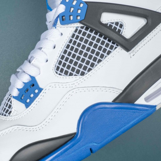 NikeAir Jordan 4 White Blue AJ4 Basketball Shoes For Men Women