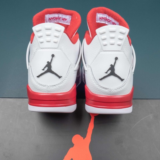 NikeAir Jordan 4 White Red Black AJ4 Basketball Shoes For Men Women