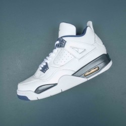 NikeAir Jordan 4 Columbia AJ4 White Blue Basketball Shoes For Men Women 