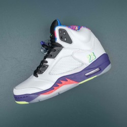 Nike Air Jordan 5 White Purple AJ5 Basketball Shoes For Men Women 