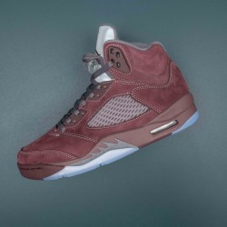 Nike Air Jordan 5 Burgundy AJ5 Deepwine High-top AJ5 Basketball Shoes For Men 