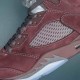 Nike Air Jordan 5 Burgundy AJ5 Deepwine High-top AJ5 Basketball Shoes For Men