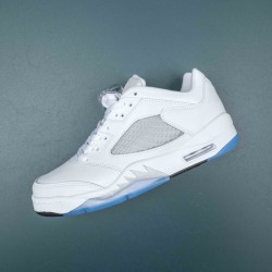 Nike Air Jordan 5 Low AJ5 White Gray AJ5 Basketball Shoes For Men Women 