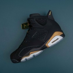 Nike Air Jordan 6 Black Gold High-top AJ6 Basketball Shoes For Men 