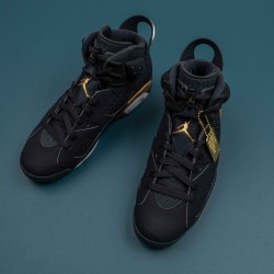 Nike Air Jordan 6 Black Gold High-top AJ6 Basketball Shoes For Men 