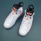 Nike Air Jordan 6 Orange Black White High-top AJ6 Basketball Shoes For Men