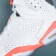 Nike Air Jordan 6 Orange Black White High-top AJ6 Basketball Shoes For Men