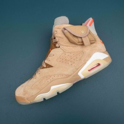 Nike Air Jordan 6 Tan High-top AJ6 Basketball Shoes For Men 