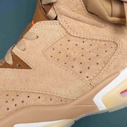 Nike Air Jordan 6 Tan High-top AJ6 Basketball Shoes For Men 