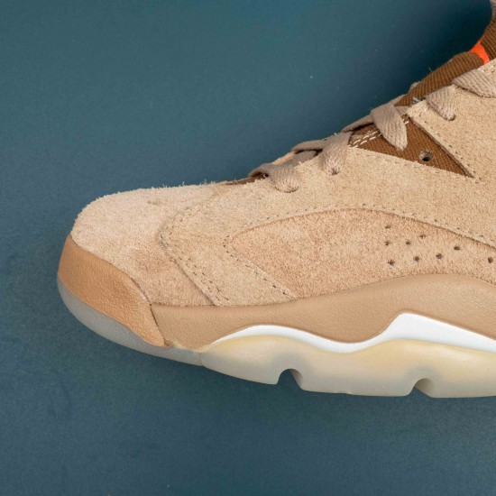 Nike Air Jordan 6 Tan High-top AJ6 Basketball Shoes For Men