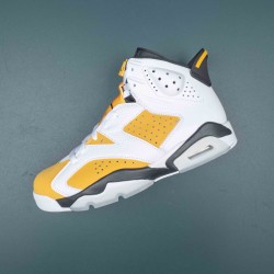 Nike Air Jordan 6 Yellow Ochre AJ6 High-top AJ6 Basketball Shoes For Men 