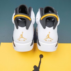 Nike Air Jordan 6 Yellow Ochre AJ6 High-top AJ6 Basketball Shoes For Men 