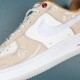 Nike Air Force 1 AF1 Beige Low-top Brown For Men Women AF1 Casual Shoes