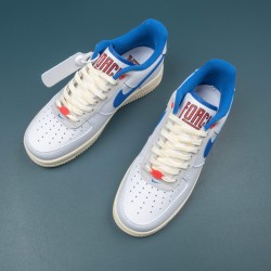 Nike Air Force 1 Beige Blue Low-top AF1 Casual Shoes For Men Women 