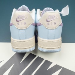 Nike Air Force 1 Beige Blue Purple AF1 Casual Shoes For Men Women 