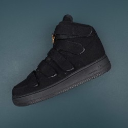 Nike Air Force 1 Black Mid-top AF1 Casual Shoes For Men Women 