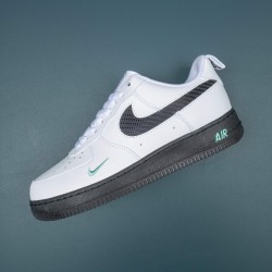 Nike Air Force 1 Black White Green Low-top Brown For Men 