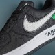 Nike Air Force 1 Black White Green Low-top AF1 Casual Shoes For Men Women