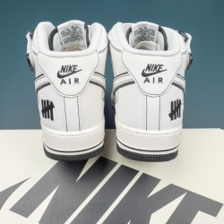 Nike Air Force 1 Black White Mid-top AF1 Casual Shoes For Men Women 