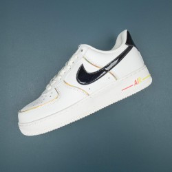 Nike Air Force 1 Black White Orange Low-top AF1 Casual Shoes For Men Women 