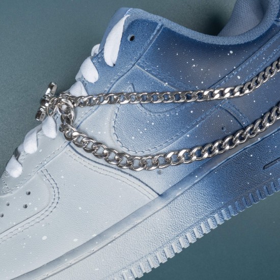 Nike Air Force 1 Blue White Low-top AF1 Casual Shoes For Men Women