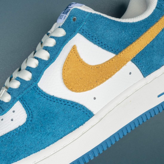 Nike Air Force 1 Blue White Yellow Low-top AF1 Casual Shoes For Men Women