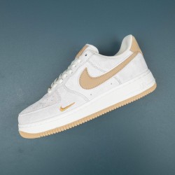 Nike Air Force 1 Gray Gold Black Mid-top AF1 Casual Shoes For Men Women 