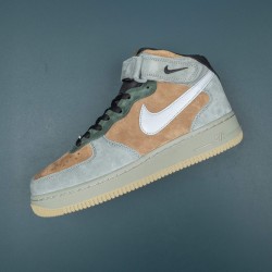 Nike Air Force 1 Green Brown Mid-top AF1 Casual Shoes For Men Women 