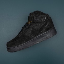 Nike Air Force 1 LV Black Mid-top AF1 Casual Shoes For Men Women 