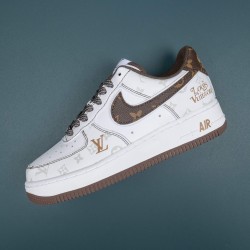 Nike Air Force 1 LV White Brown Low-top AF1 Casual Shoes For Men Women 