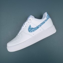 Nike Air Force 1 LigheBlue White Low-top AF1 Casual Shoes For Men Women 