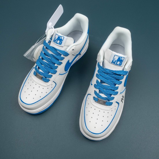 Nike Air Force 1 MLB Blue White Low-top AF1 Casual Shoes For Men Women