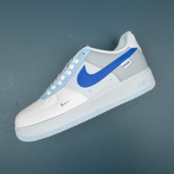 Nike Air Force 1 White Blue Low-top AF1 Casual Shoes For Men Women 