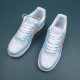 Nike Air Force 1 White Blue Orange Low-top AF1 Casual Shoes For Men Women