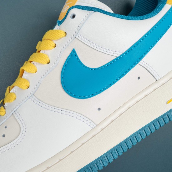 Nike Air Force 1 White Blue Yellow Low-top AF1 Casual Shoes For Men Women