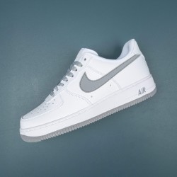 Nike Air Force 1 White Gray Low-top AF1 Casual Shoes For Men Women 