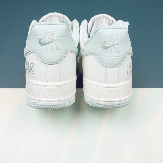 Nike Air Force 1 White LightBlue AF1 Casual Shoes For Men Women