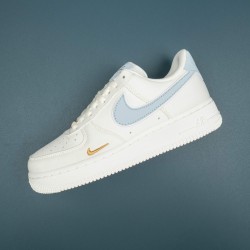 Nike Air Force 1 White LightBlue Low-top AF1 Casual Shoes For Men Women 