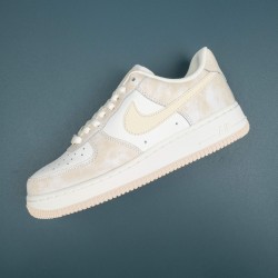 Nike Air Force 1 White LightYellow Low-top AF1 Casual Shoes For Men Women 