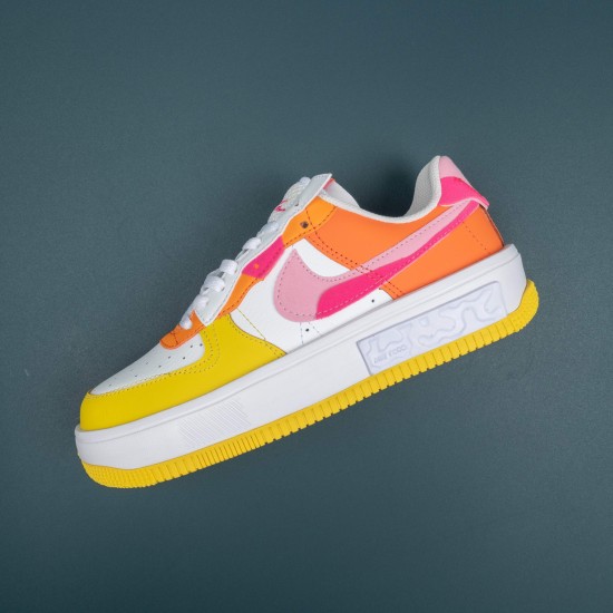 Nike Air Force 1 White Orange Yellow Red Low-top AF1 Casual Shoes For Men Women