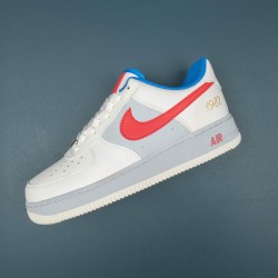 Nike Air Force 1 White Red Blue Gray Low-top AF1 Casual Shoes For Men Women 