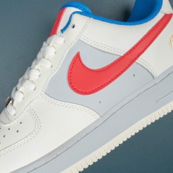 Nike Air Force 1 White Red Blue Gray Low-top AF1 Casual Shoes For Men Women 